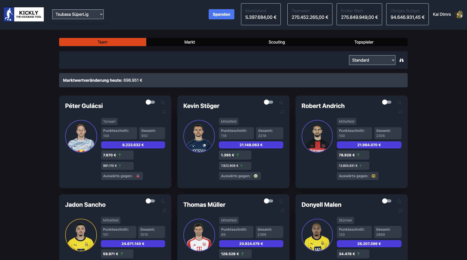 Kickly - Manager App